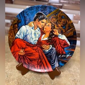Gone With The Wind Collectable Plate, Knowles Fine China, By Raymond Kursar